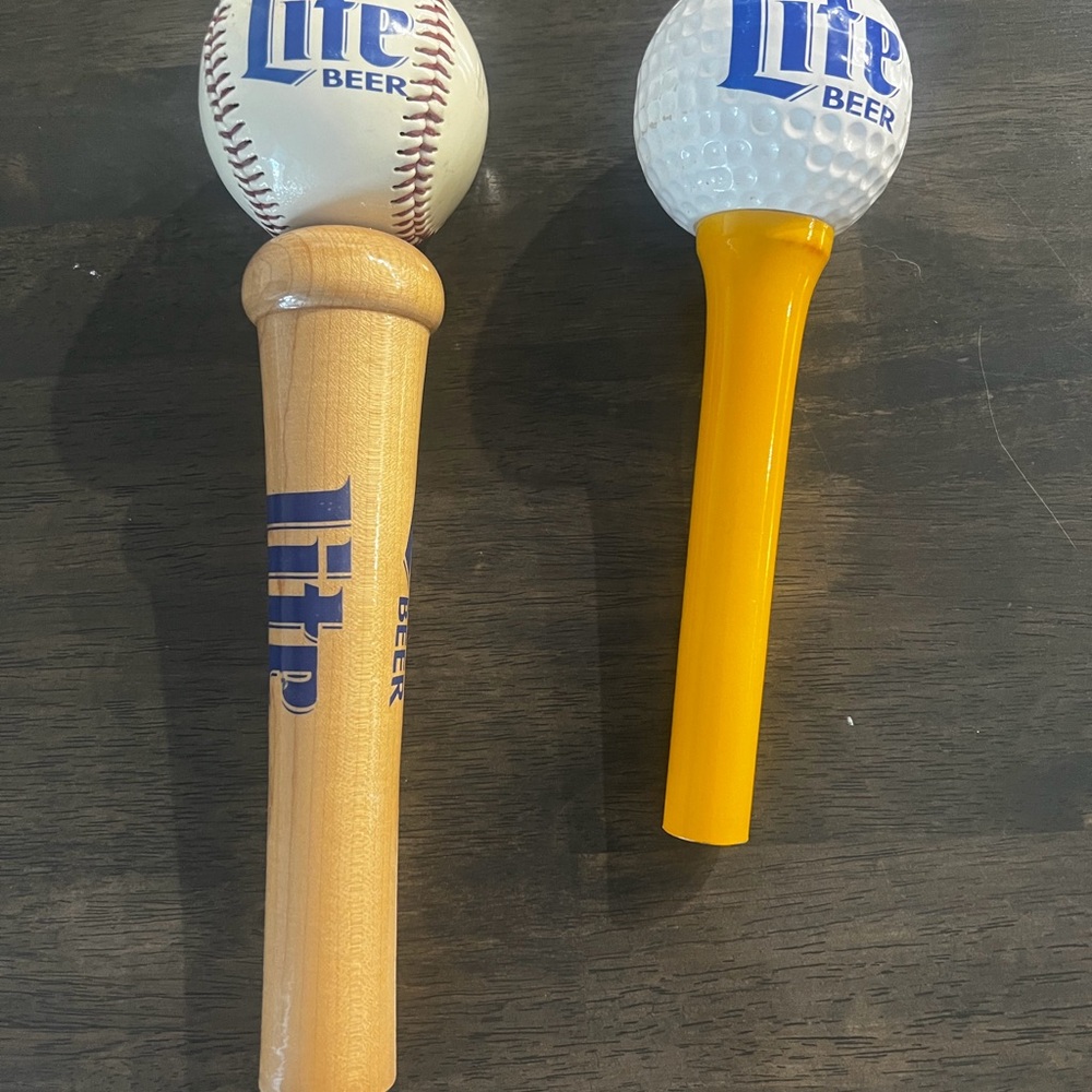 Life Beer Baseball and Golf Tap Handles